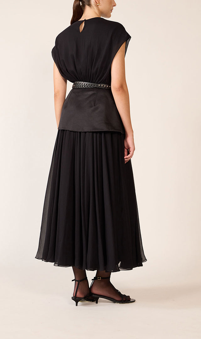abadia midi dresses Peplum Midi Dress