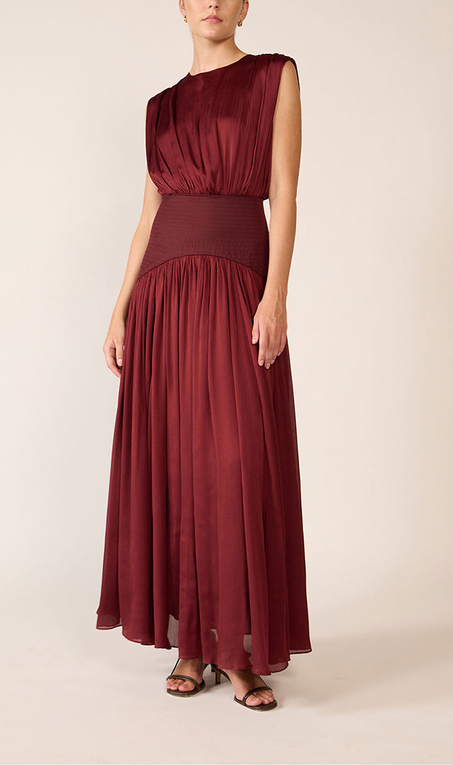 Suri Maxi Dress in Pomegranate – Abadia