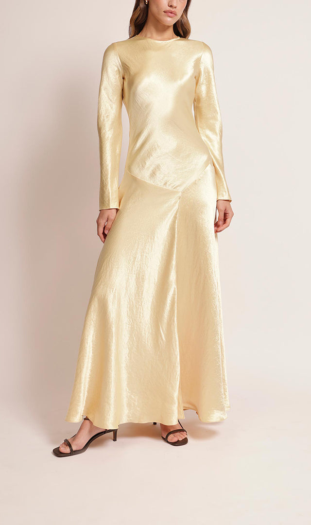 Yara Dress in Butter Yellow