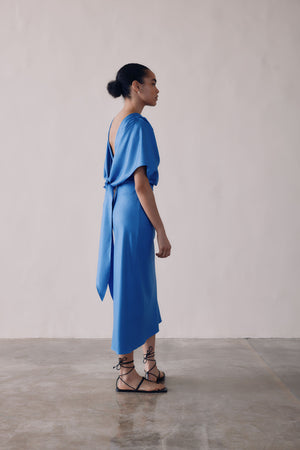 Mira Knot Back Midi Dress