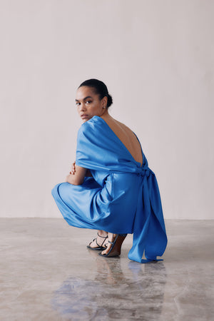 Mira Knot Back Midi Dress