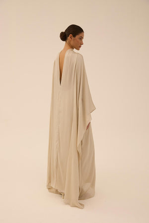 Abadia Kaftan in Taupe