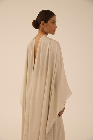 Abadia Kaftan in Taupe