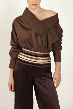 Naia Trousers in Aubergine