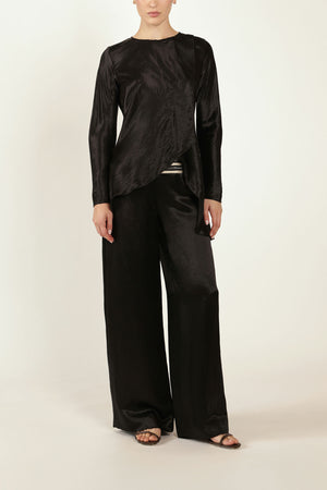 Naia Asymmetric Top in Black