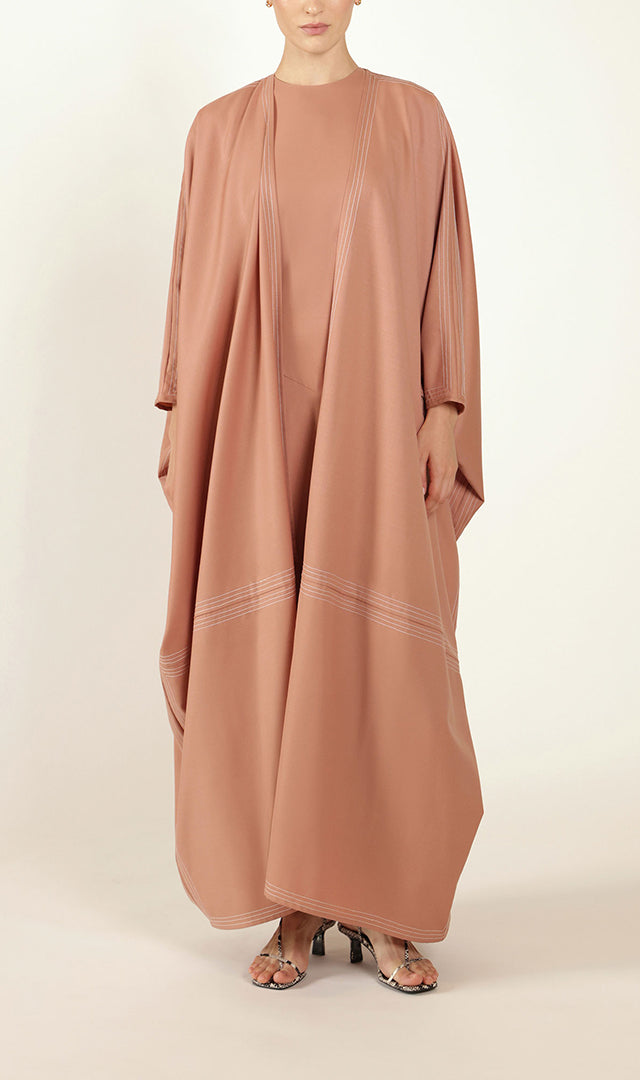 Topstitch Bisht in Pink