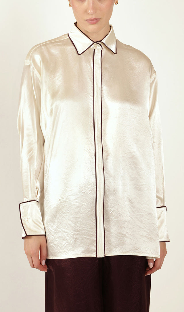 Shirt with Piping
