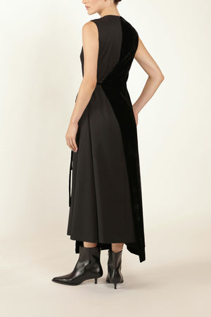 Sleeveless Tie Waist Dress
