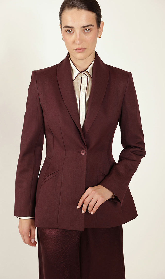 Dagla Blazer in Maroon