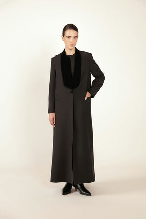 Joud Velvet Long Blazer