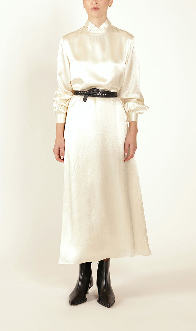 Twist Collar Dress