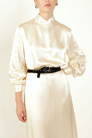 Twist Collar Dress