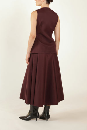 Midi Skirt in Wool
