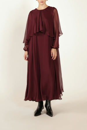 Cape Dress in Silk