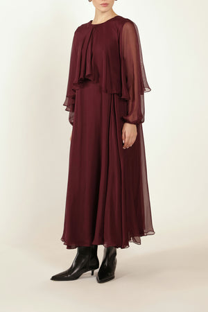 Cape Dress in Silk