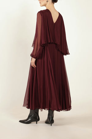 Cape Dress in Silk