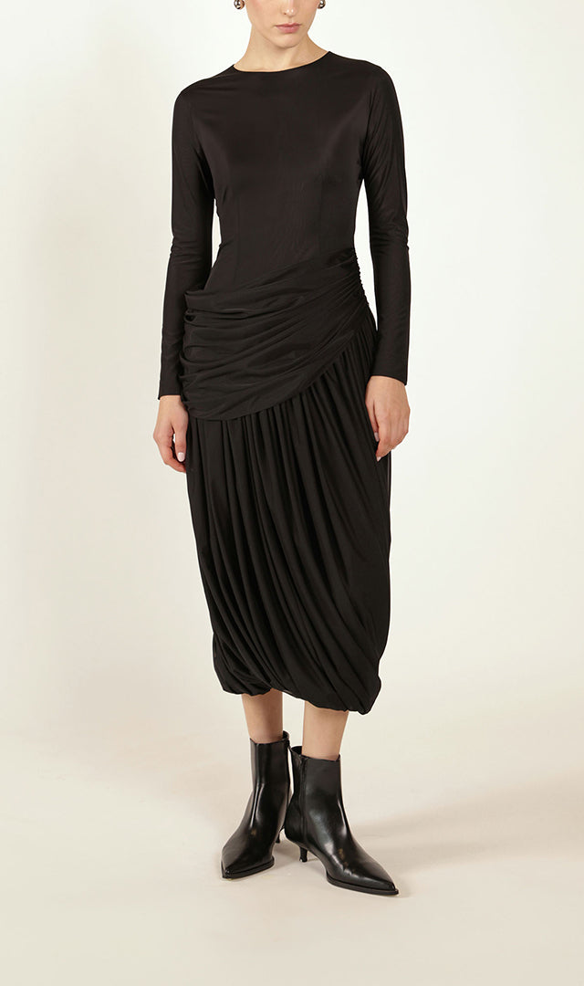 Twisted Long Sleeve Dress