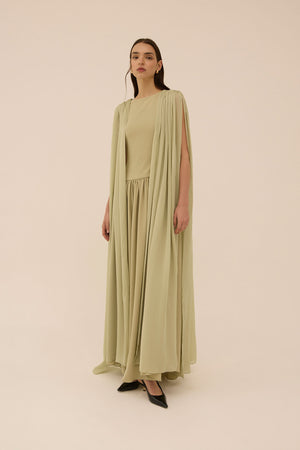 Sahab Scarf Dress in Sage - Abadia