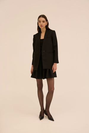 Jeel Boxy Blazer in Black - Abadia