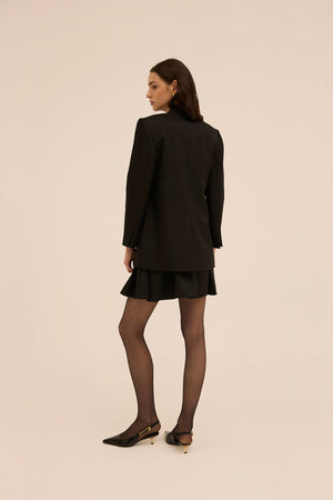 Jeel Boxy Blazer in Black - Abadia