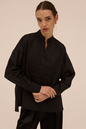 Contrast Yoke Shirt - Abadia