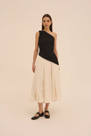 Elodie Skirt in White - Abadia