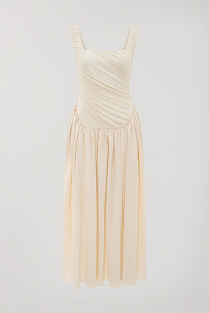 Midi Kaia Dress in Cream
