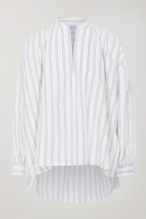 Oversized Kaftan Shirt In Stripe