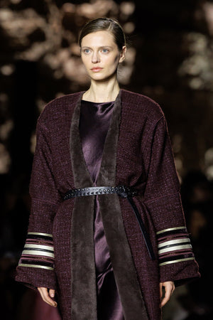 Yara Dress in Aubergine