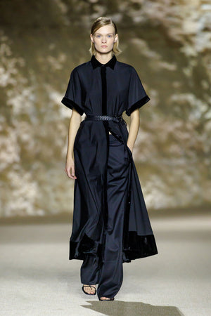 Velvet Shirt Dress