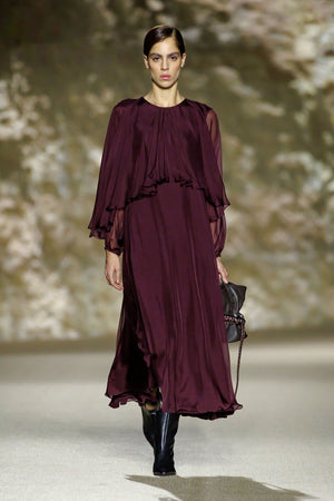 Cape Dress in Silk