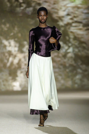 Yara Dress in Aubergine