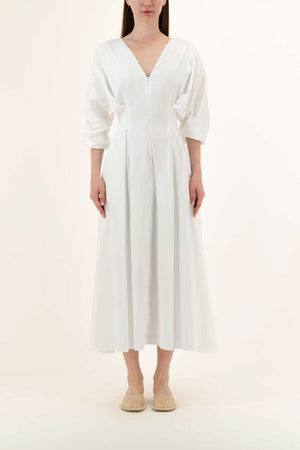 Amaya Dress in white - Abadia 