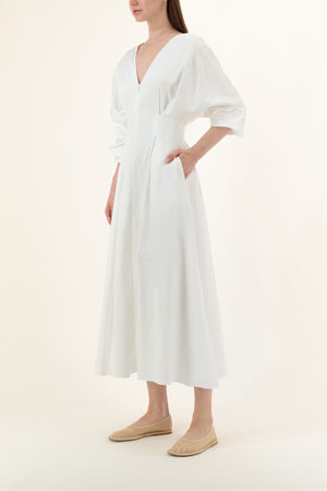 Amaya Dress in white - Abadia 