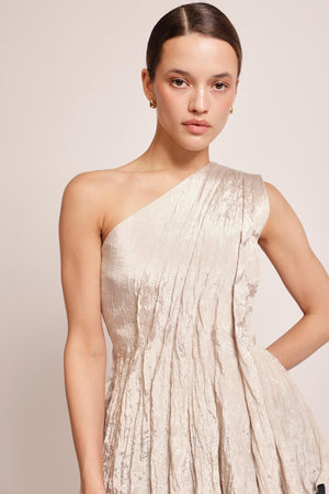 Ava Scarf Top in Taupe