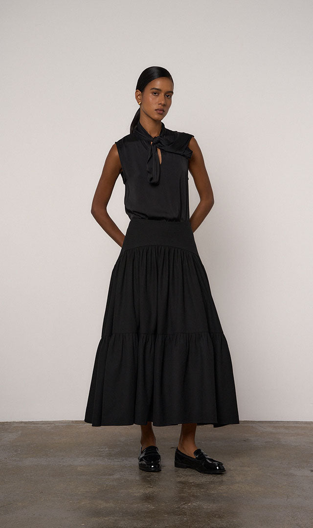 Farah Skirt in Black - Abadia