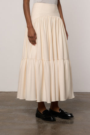 Farah Skirt in Cream - Abadia 