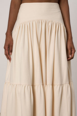 Farah Skirt in Cream - Abadia 