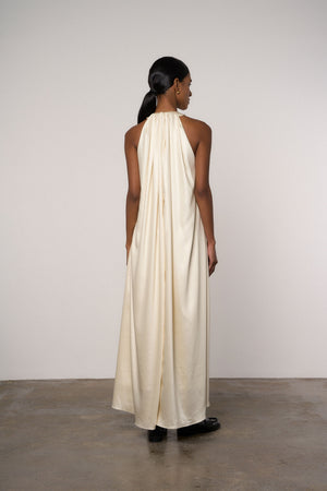 Halterneck Maxi Dress - Abadia 