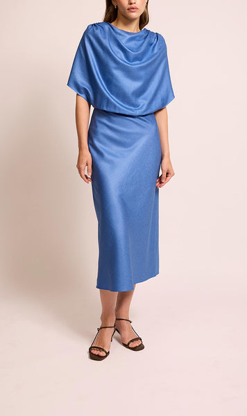 Mira Knot Back Midi Dress – Abadia