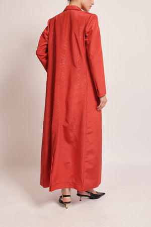Nouf Long Blazer in Red