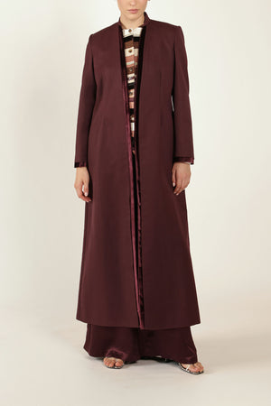 Peekaboo Jacket in Aubergine - Abadia 