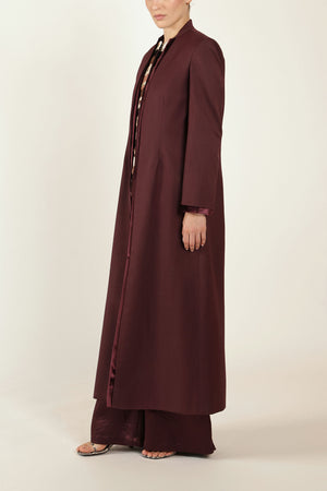 Peekaboo Jacket in Aubergine - Abadia 