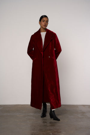 Petra Visible Lining Overcoat - Abadia 