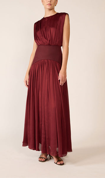 Suri Maxi Dress in Pomegranate – Abadia