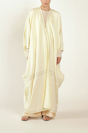 Topstitch Bisht in Cream - Abadia