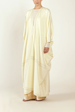 Topstitch Bisht in Cream - Abadia
