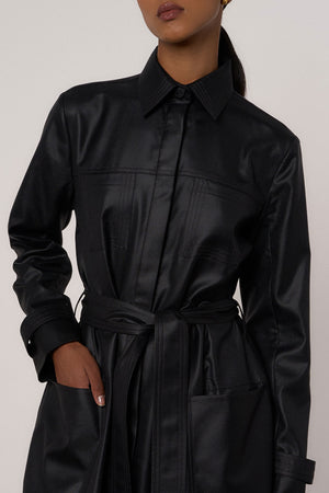 Utility Jacket in Black - Abadia