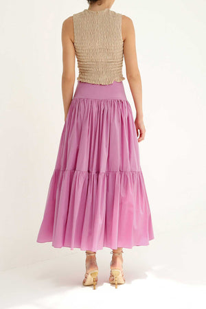 To-gather skirt in Mulberry by Abadia