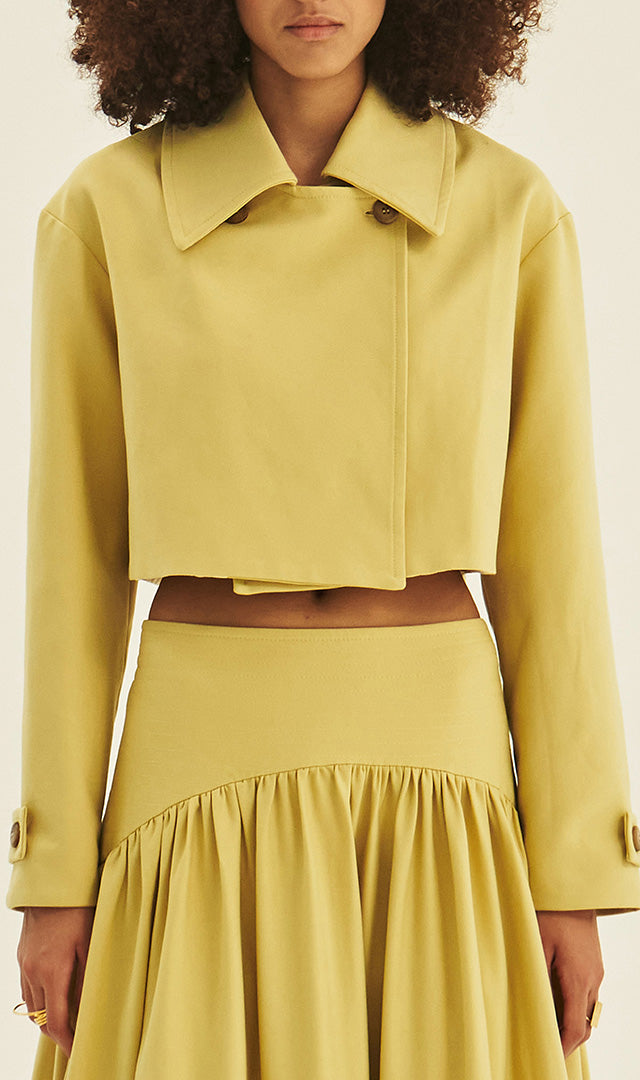 Laila Jacket in Yellow by Abadia 